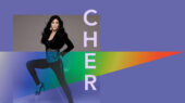 Cher posing on a chair