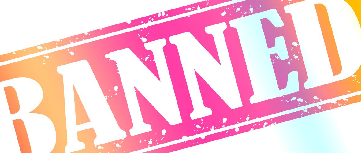A pink and white logo with the letter n.